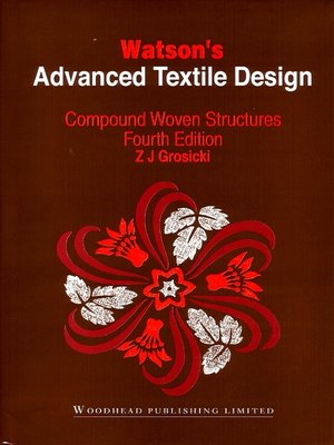 cover image of Watson's Advanced Textile Design